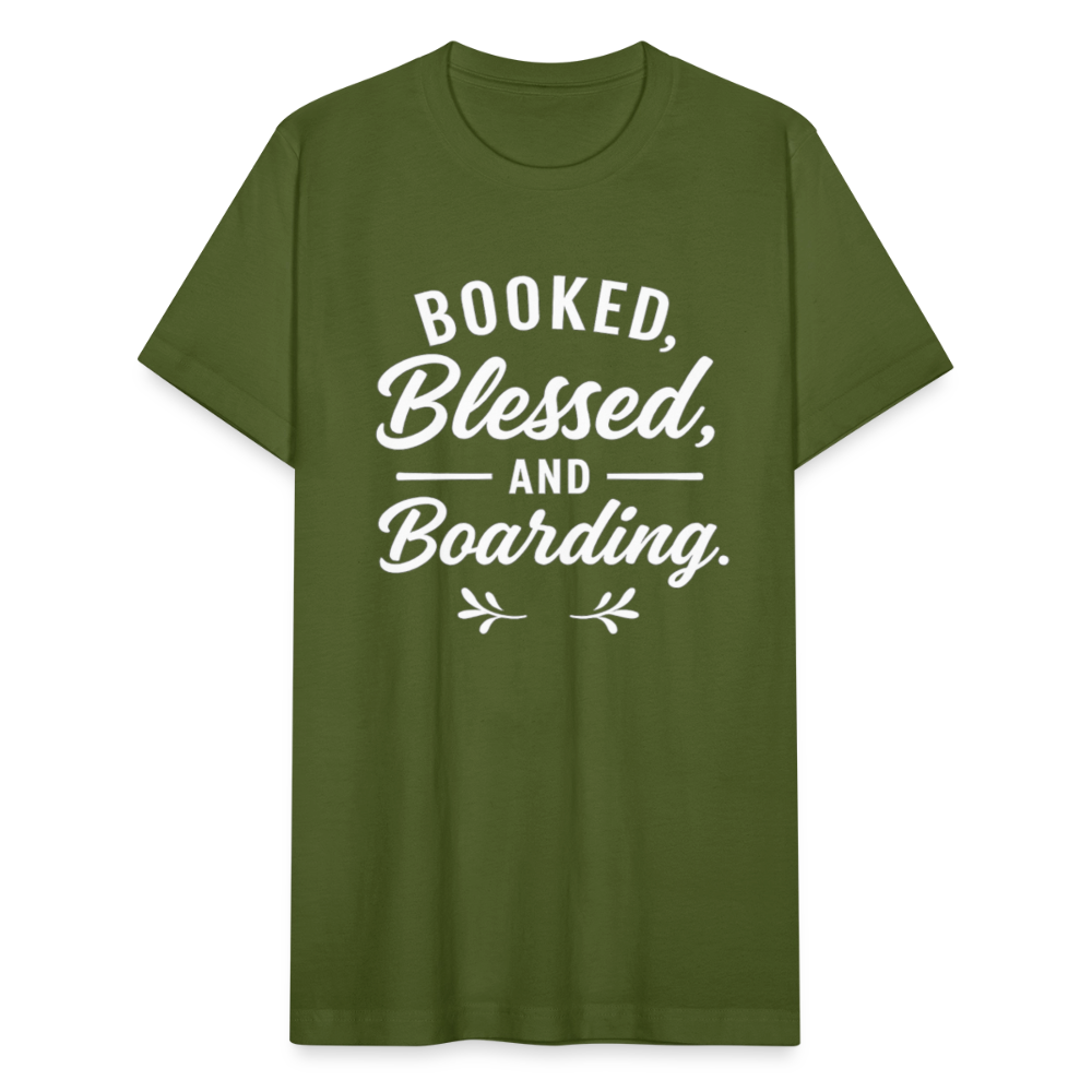 Booked, blesses and boarding. - olive