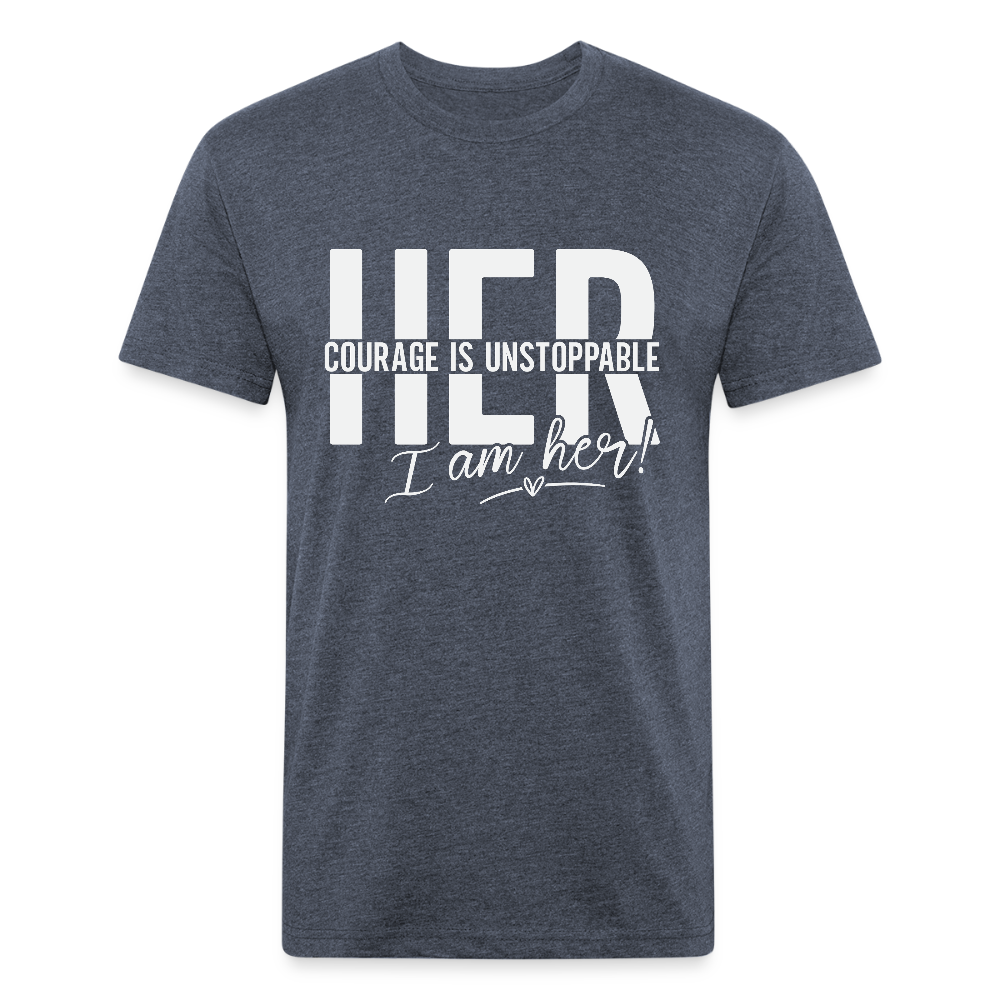 HER COURAGE IS UNSTOPPABLE. IM A HER. - heather navy
