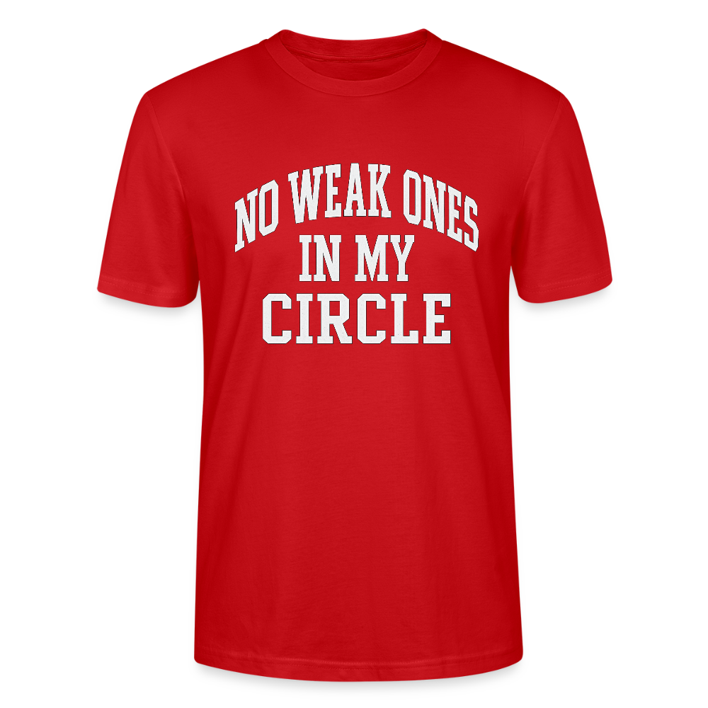 NO WEAK ONES IN MY CIRCLE. - red