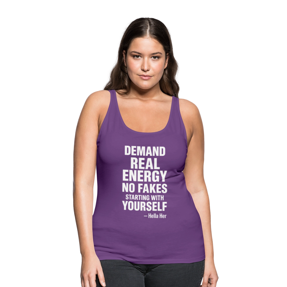 DEMAN REAL ENERGY. NO FAKES. - purple
