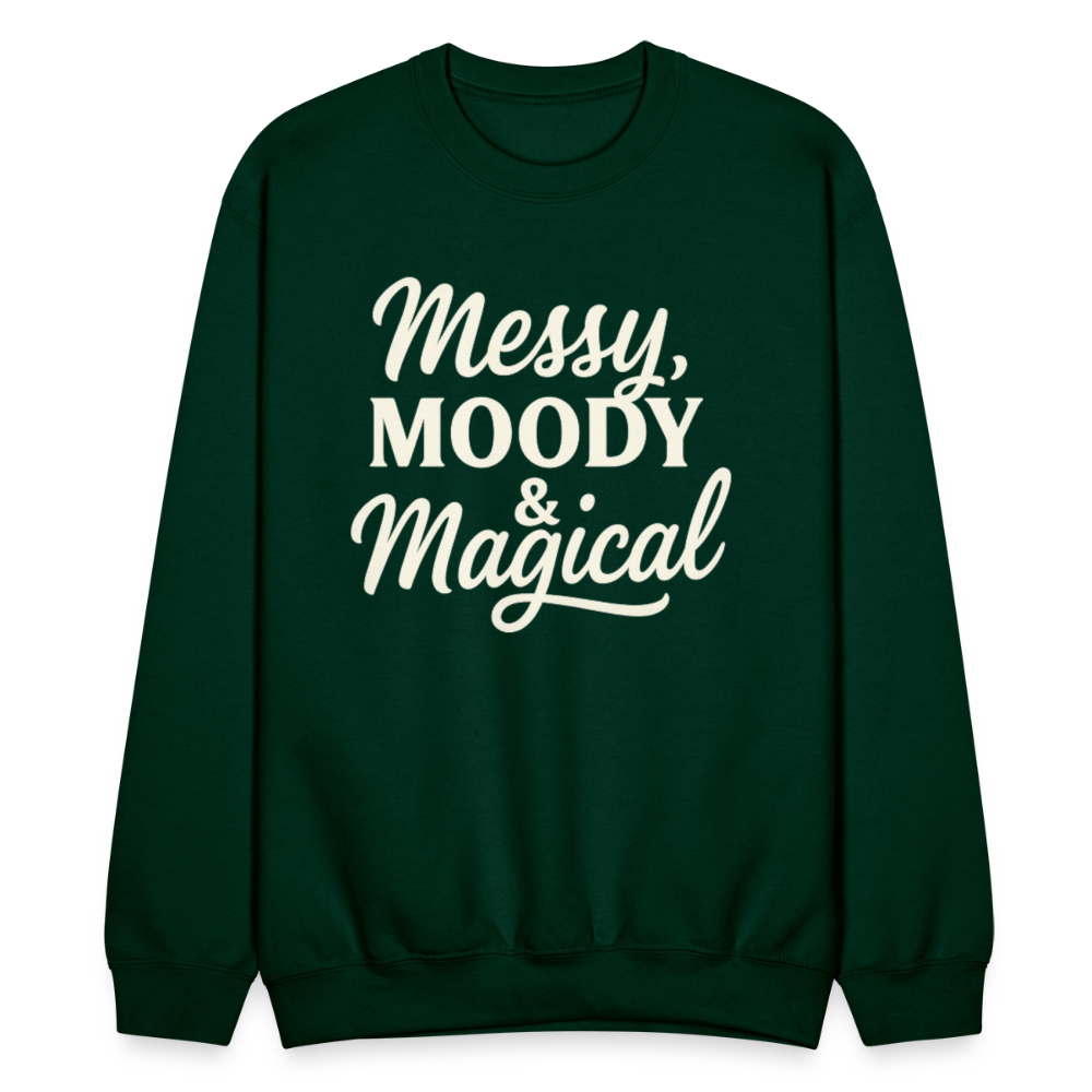 Messy, moody & magical. - forest green