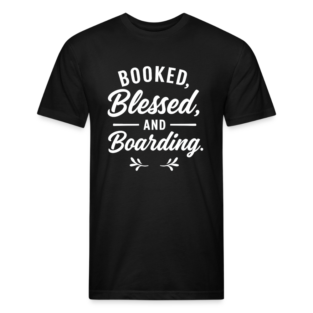 Booked blessed and boarding. - black