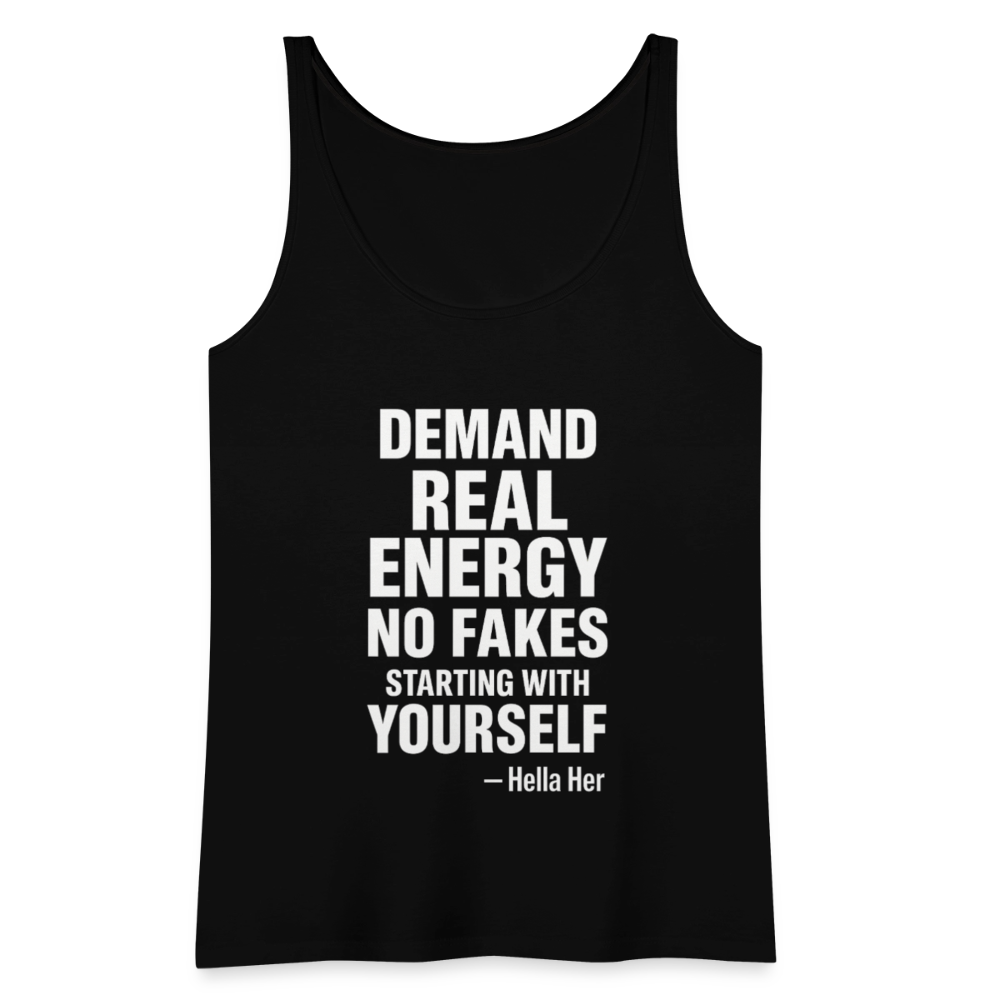 DEMAN REAL ENERGY. NO FAKES. - black