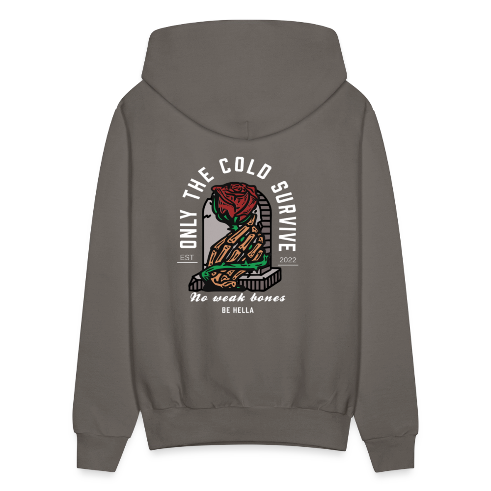 ONLY THE COLD SURVIVE. - asphalt gray