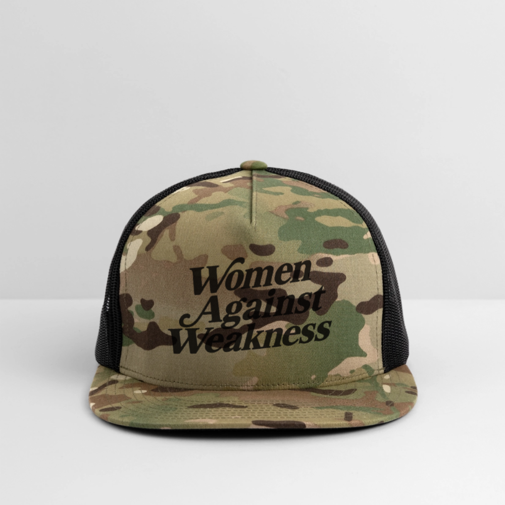 WOMEN AGAINST WEAKNESS Trucker Hat - MultiCam\black