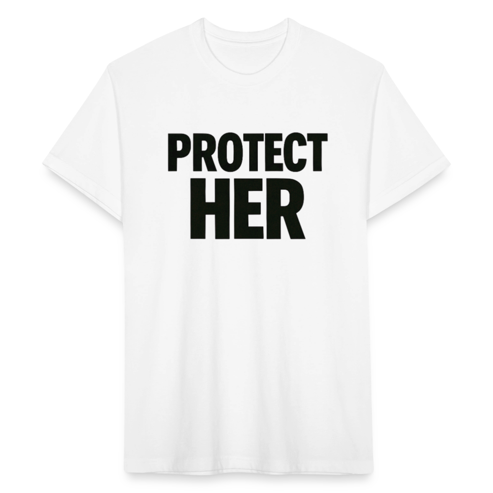 PROTECT HER. - white