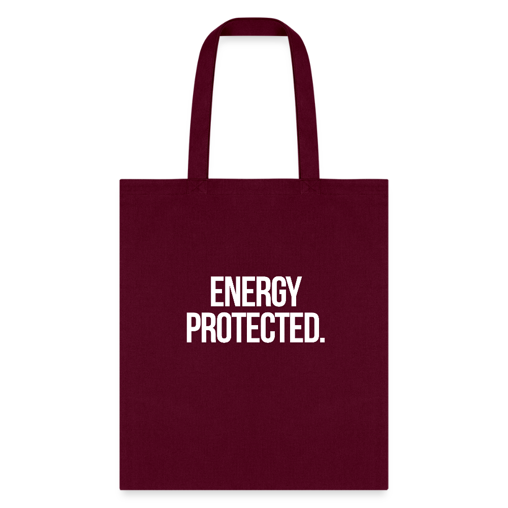 ENERGY PROTECTED. - burgundy