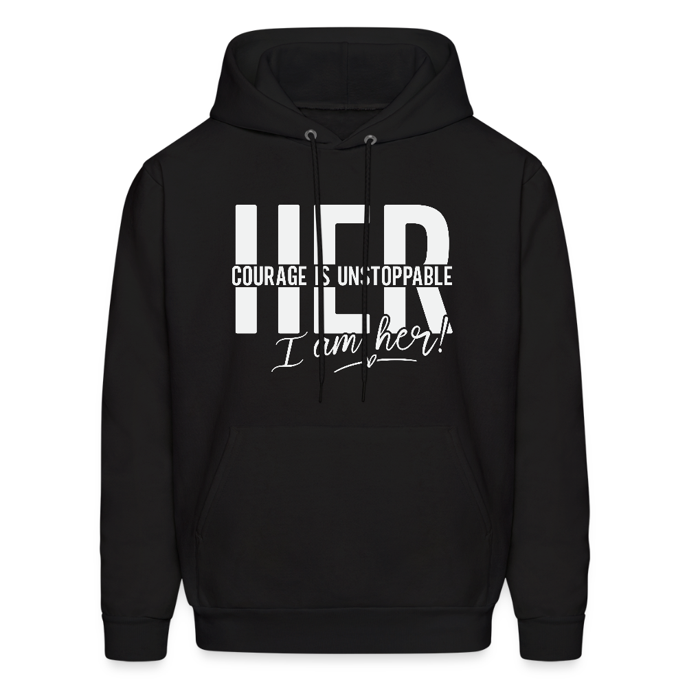 HER COURAGE IS UNSTOPPABLE UNISEX Hoodie - black