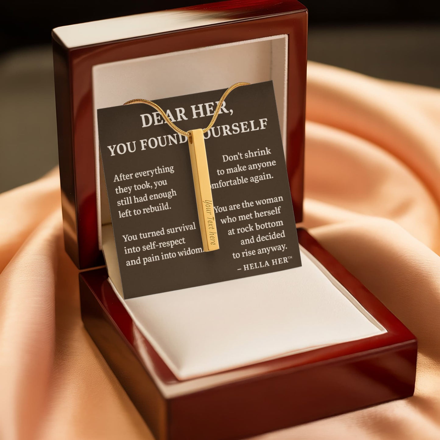 DEAR HER. YOU FOUND YOURSELF.