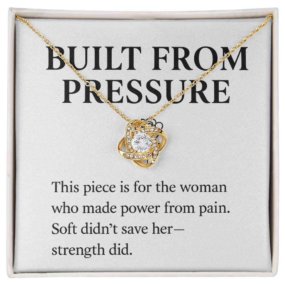 BUILT FROM PRESSURE.