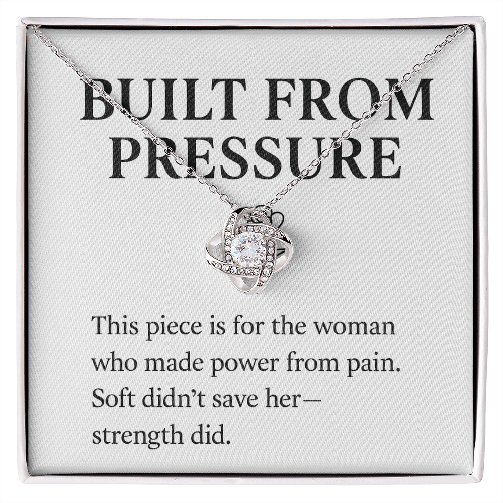 BUILT FROM PRESSURE.