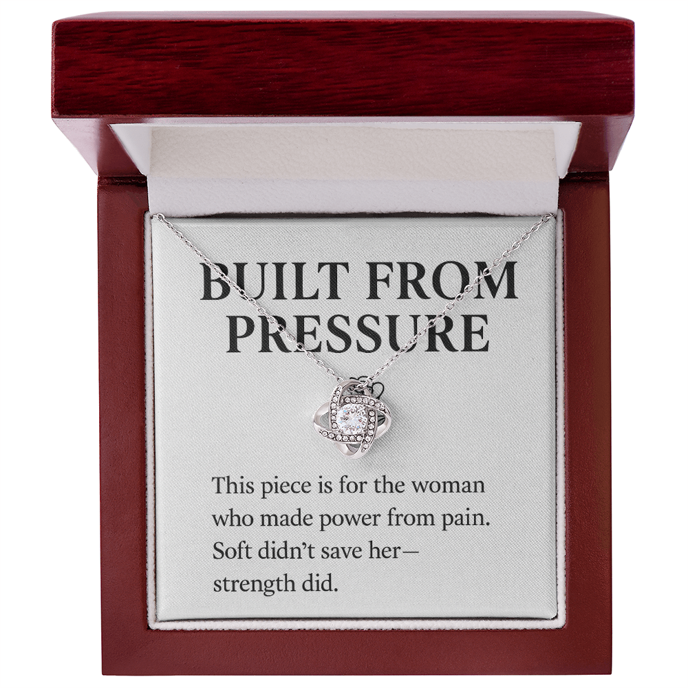 BUILT FROM PRESSURE.