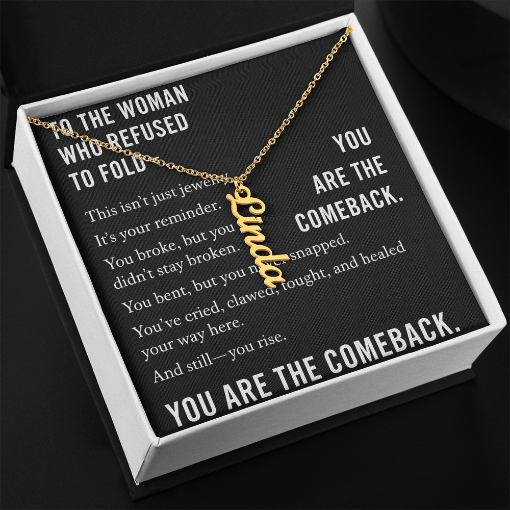 TO THE WOMAN WHO REFUSED TO FOLD