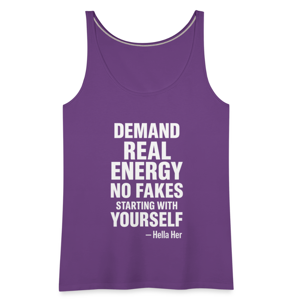 DEMAN REAL ENERGY. NO FAKES. - purple
