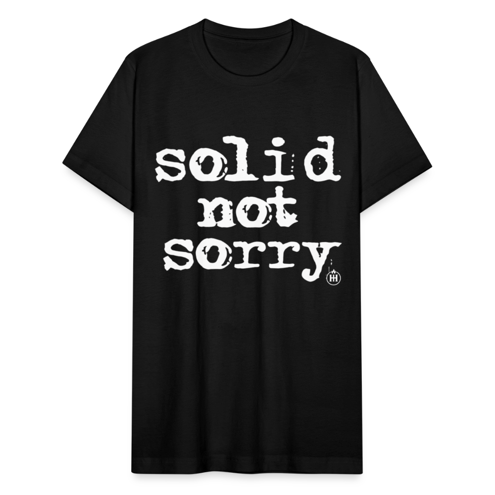 SOLID NOT SORRY. - black