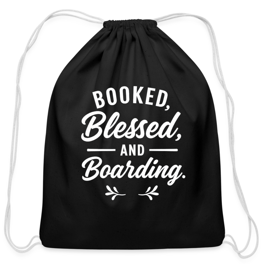 BOOKED BLESSED AND BOARDING. - black