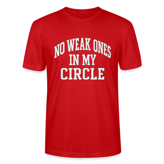NO WEAK ONES IN MY CIRCLE. - red