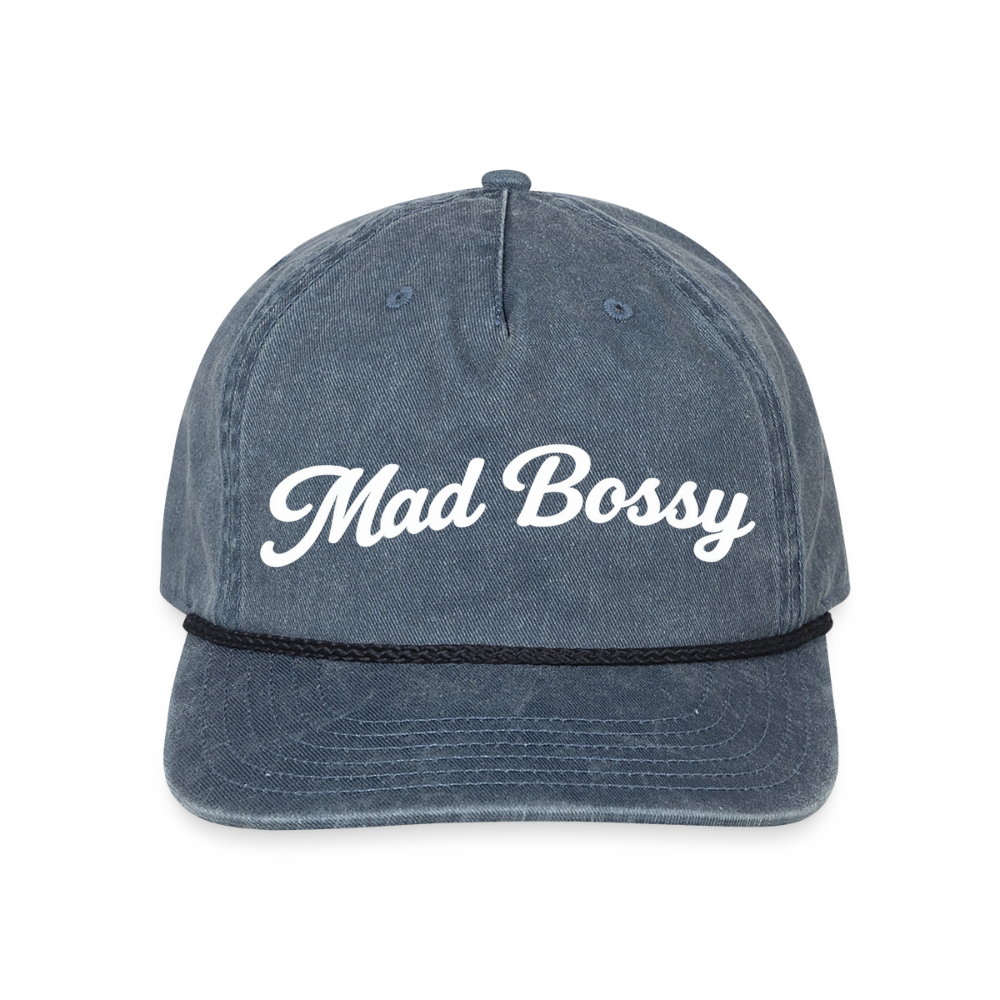 Mad Bossy Vintage Washed Rope Cap - washed navy