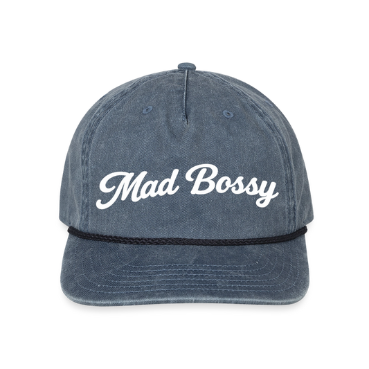 Mad Bossy Vintage Washed Rope Cap - washed navy