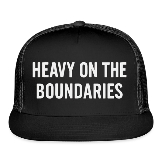 HEAVY ON THE BOUNDARIES. - black/black