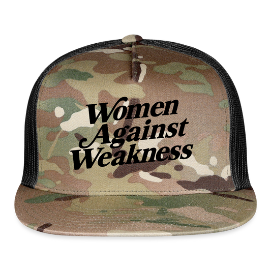 WOMEN AGAINST WEAKNESS Trucker Hat - MultiCam\black