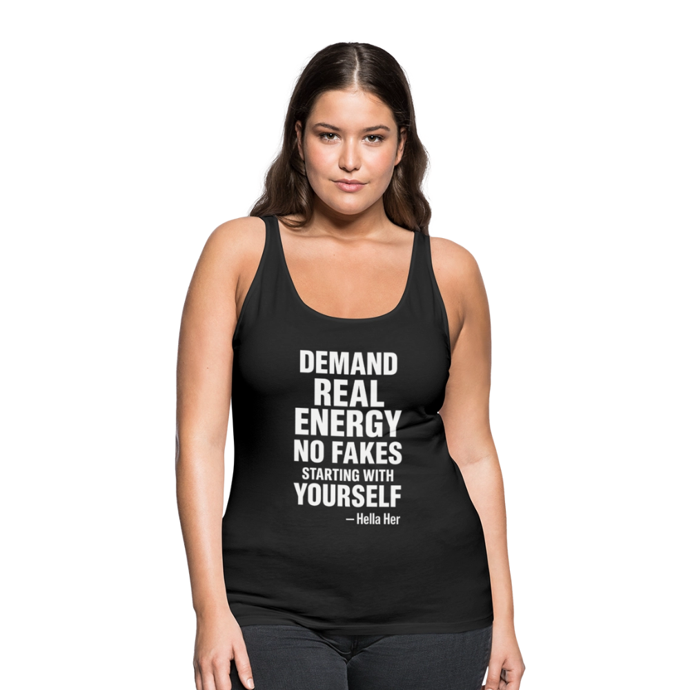 DEMAN REAL ENERGY. NO FAKES. - black