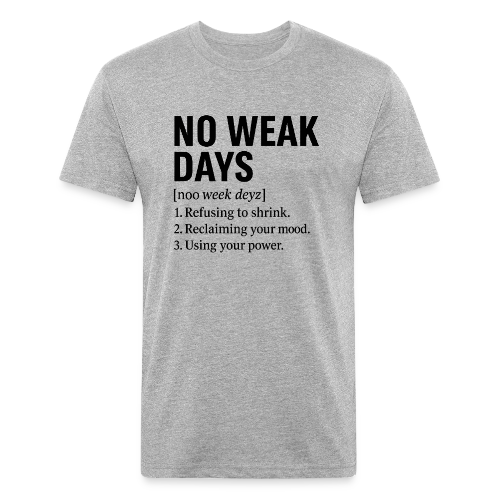 NO WEAK DAYS By Next Level - heather gray
