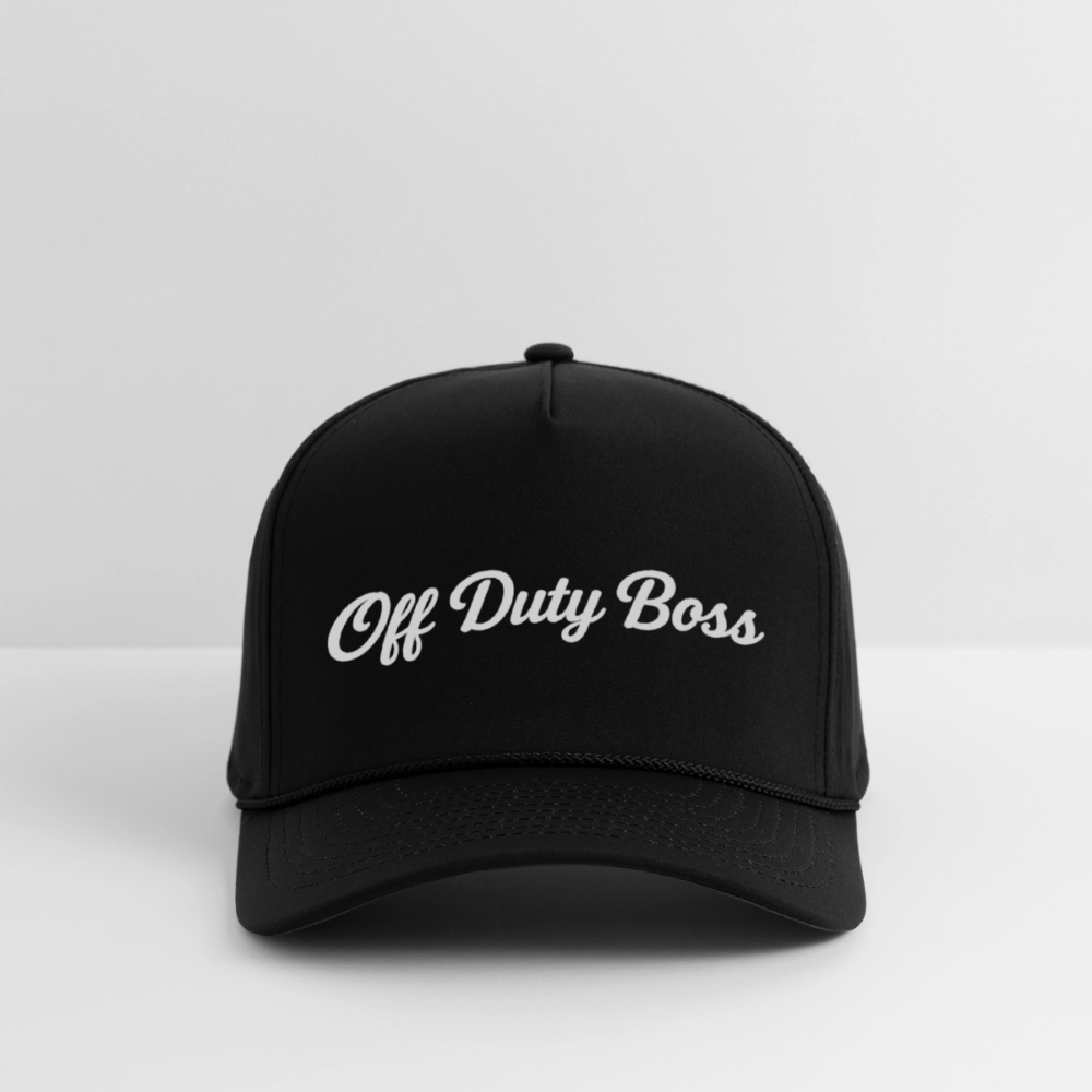 OFF DUTY BOSS Rope Cap - black/black