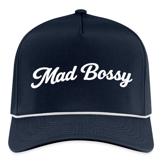 MAD BOSSY Rope Cap - navy/white