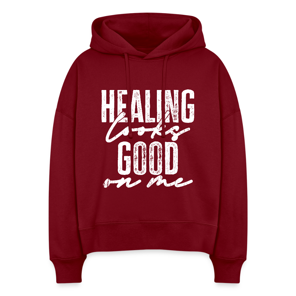 HEALING LOOKS GOOD ON ME. - burgundy