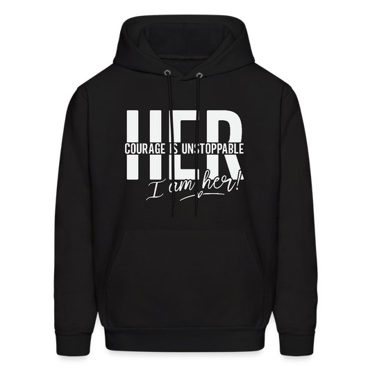 HER COURAGE IS UNSTOPPABLE UNISEX Hoodie - black