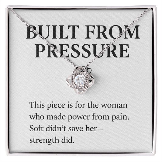 BUILT FROM PRESSURE.