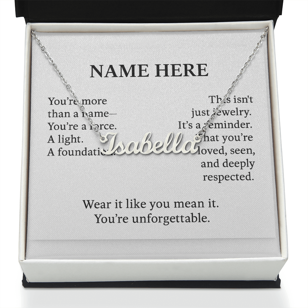 NAME PERSONALIZATION