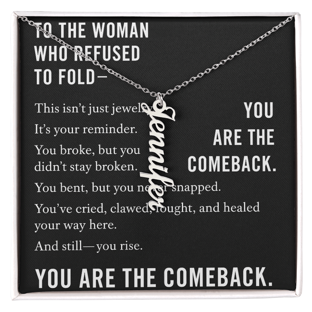 TO THE WOMAN WHO REFUSED TO FOLD